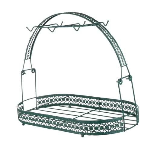 GRADENEVE Europäischer Kaffeetassenhalter aus Eleganter Teeset Rack Organizer mit Rutsch Schutz Platzsparend für Küche Restaurant Büro Geeignet für Kaffeetassen und Geschirr von GRADENEVE