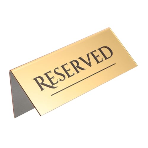 GRADENEVE Goldene Sitzplatzschilder aus Acryl Stilvolle Reservierungskarten für Hochzeit Jubiläum Bankett Rustikale Tischdeko Einfache Sitzplatzverwaltung Vielseitig Einsetzbar von GRADENEVE
