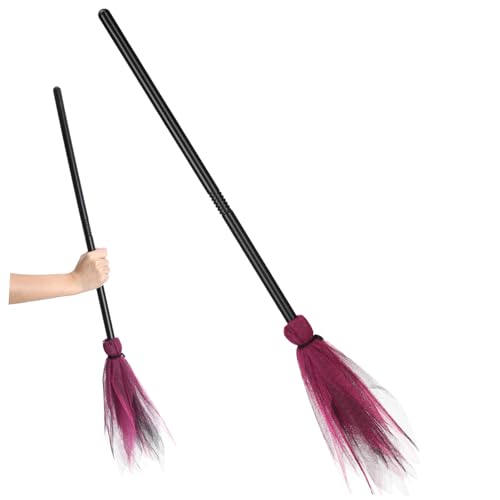 GRADENEVE Halloween Hexenbesen Pink Kreativer Mesh-besen Stabiler Hexenbesen für Erwachsene Halloween Kostüm Zubehör Party Deko GRADENEVE Halloween Hexenbesen Pink Kreativer Mesh-besen Stabiler Hexenbesen für Erwachsene Halloween Kostüm Zubehör Party Deko von GRADENEVE