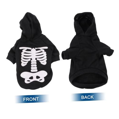 GRADENEVE Halloween Hundekostüm Leuchtender Skelettoverall für Kleine bis Mittelgroße Hunde und Katzen Leicht Anzuziehen Bequem für Halloween-Party Fotoshooting Outdoor-aktivitäten GRADENEVE Halloween Hundekostüm Leuchtender Skelettoverall für Kleine bis Mittelgroße Hunde und Katzen Leicht Anzuziehen Bequem für Halloween-Party Fotoshooting Outdoor-aktivitäten von GRADENEVE