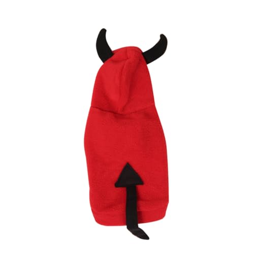 GRADENEVE Halloween Hundemantel Stereoskopischer Teufelsumhang Weiche Hundebekleidung für Kleine Haustiere Welpen Kostüm für Besondere Anlässe Wie Halloween und Outdoor-aktivitäten GRADENEVE Halloween Hundemantel Stereoskopischer Teufelsumhang Weiche Hundebekleidung für Kleine Haustiere Welpen Kostüm für Besondere Anlässe Wie Halloween und Outdoor-aktivitäten von GRADENEVE