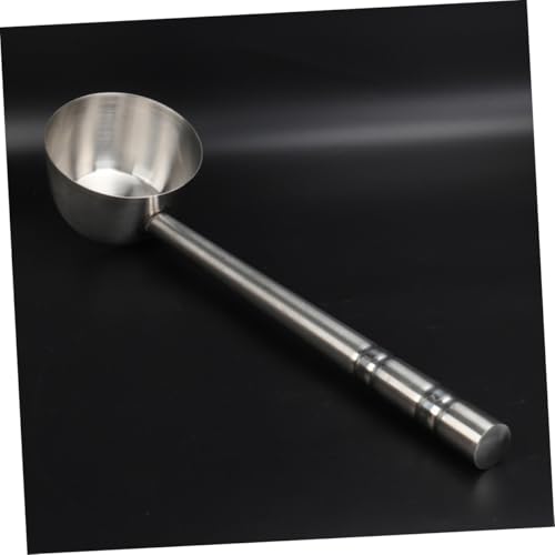 GRADENEVE Haushalts wasserschöpfer aus Edelstahl Flacher Boden Langlebig und Praktisch Leichte Schöpfkelle mit Aufhängeloch für Küche Restaurant und Gartengebrauch Lang von GRADENEVE