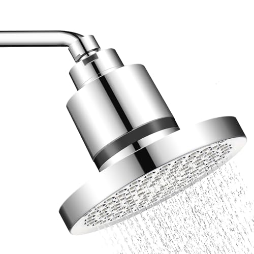 GRADENEVE Hochdruck Duschkopf Mit Filter Duschköpfe Mit Filter Für Hartes Wasser Duschköpfe Hochdruck Wasserenthärter Mit Duschkopf Silber Abs von GRADENEVE