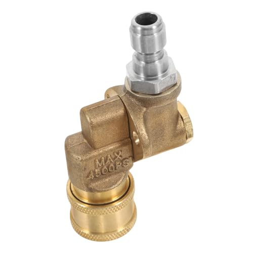 GRADENEVE Hochdruckreiniger Adapter Kupfer Schnellanschluss Drehbar Anschluss Waschdüse Kompatibel für Fahrzeugreinigung Garten und Pool von GRADENEVE