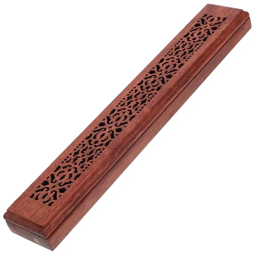 GRADENEVE Holz Räucherstäbchenhalter mit Stabiler Holzbox Dekorativer Aromatherapie Räuchergefäß für Schlafzimmer Handgefertigtes Retro Räuchergefäß Geeignet für Tägliche Nutzung und von GRADENEVE