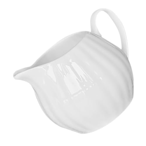 GRADENEVE Keramik-sahnekännchen Kleiner Milchkrug Weißes Kännchen Mit Henkel Für Kaffee Tee Milch Saucen von GRADENEVE