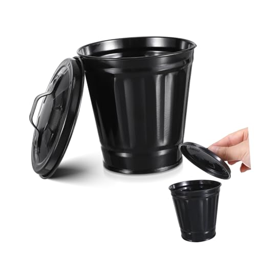 GRADENEVE Kleiner Desktop mülleimer mit Deckel Tragbarer und Leichter Abfallbehälter Multifunktional als Blumentopf Nutzbar für Büro Wohnzimmer und Schreibtisch Kreatives und Niedliches GRADENEVE Kleiner Desktop mülleimer mit Deckel Tragbarer und Leichter Abfallbehälter Multifunktional als Blumentopf Nutzbar für Büro Wohnzimmer und Schreibtisch Kreatives und Niedliches von GRADENEVE