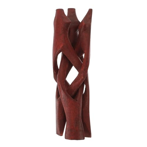 GRADENEVE Massiver Holz Dreibein Displayständer in Schlangenform Handgefertigter Holzständer für Abalone Muschel Dekorativer und Langlebiger Carved Tripod für Stilvolle Präsentationen und von GRADENEVE
