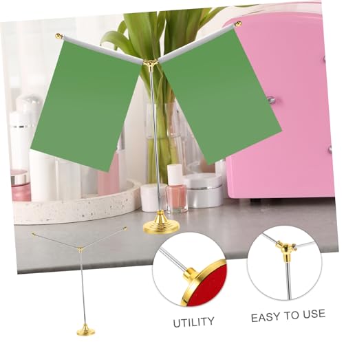 GRADENEVE Metall Schreibtisch Flaggenständer mit Stabilem Sockel Tragbarer Desktop Fahnenmast Einfacher Aufbau Geeignet für Kleine Tischflaggen Büro und Verhandlungstisch Dekoration GRADENEVE Metall Schreibtisch Flaggenständer mit Stabilem Sockel Tragbarer Desktop Fahnenmast Einfacher Aufbau Geeignet für Kleine Tischflaggen Büro und Verhandlungstisch Dekoration von GRADENEVE