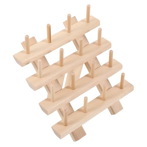 GRADENEVE Multifunktionaler Garnrollenhalter Aus Holz Nähgarnständer Stickgarn-Organizer Garnständer Garnaufbewahrung Tragbares Garnhalterregal GRADENEVE Multifunktionaler Garnrollenhalter Aus Holz Nähgarnständer Stickgarn-Organizer Garnständer Garnaufbewahrung Tragbares Garnhalterregal von GRADENEVE