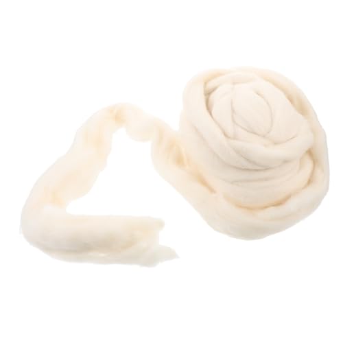 GRADENEVE Roving Wolle Zum Filzen 200g Weiche Selbstgemacht Filzwolle in Schneeweiß Für Nadelfilzen Nassfilzen Spinnen Für Bastelprojekte Und Kunstwerke Für Anfänger Und Kreative GRADENEVE Roving Wolle Zum Filzen 200g Weiche Selbstgemacht Filzwolle in Schneeweiß Für Nadelfilzen Nassfilzen Spinnen Für Bastelprojekte Und Kunstwerke Für Anfänger Und Kreative von GRADENEVE