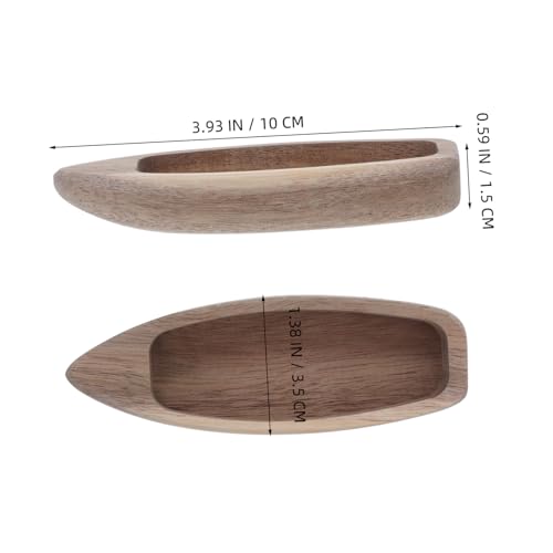 GRADENEVE Naturliches Holzboot Modell Deko Robust Kreatives Holzschiff Ornament Geschenk Fur Bootsfahrer Schlafzimmer Dekoration von GRADENEVE