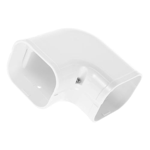 GRADENEVE PVC Rohrbogen-kit Luftkanal Abdeckung Winkel Rohrschutz für Klimaanlagen Zentralgerät Horizontal Zuschneidbar Optisch Ansprechend Schützt und Verbessert Luftkanalsystem von GRADENEVE
