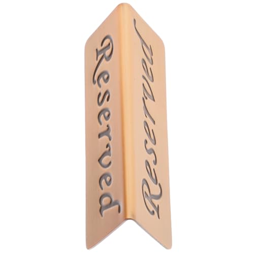 GRADENEVE Reserved Tischschild Retro Design Rostfrei Elegant Gastronomie Reserviert Schild für Restaurant Tischkärtchen Beschriften Sitzplatzreservierung von GRADENEVE