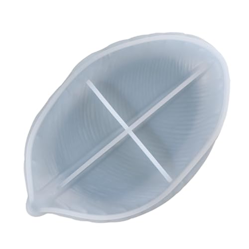 GRADENEVE Silikonform Tablett Baumblatt Motiv DIY Gießform für Schmuck Aufbewahrung Handliches Ornamentschale Robust Langlebig Glatte Oberfläche für Bastelfreunde von GRADENEVE