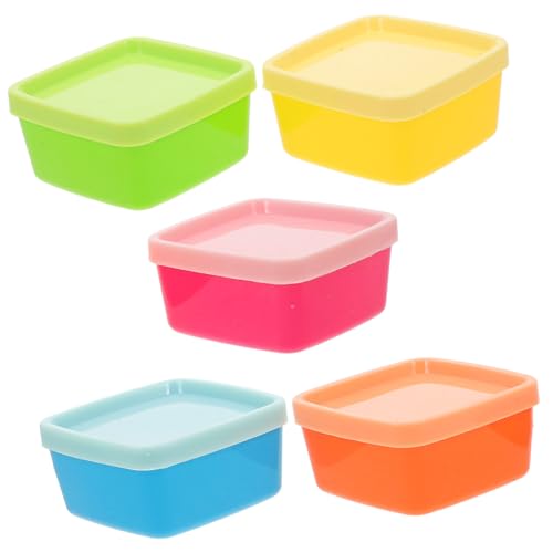 GRADENEVE Soßenbehälter 5er-pack Aufbewahrungsboxen Für Snacks Fächer Salatbehälter Für Gewürze von GRADENEVE