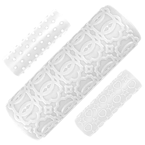 GRADENEVE Ton Textur Blätter Rollen Polymer Clay Textur Roller Ton Stempel für Schmuck von GRADENEVE