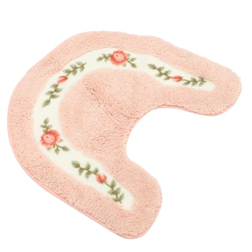 GRADENEVE U förmige Weiche Wc Matte mit Rutschfester Unterseite Anti Skid Feet Cushion Komfortable Toilettenauflage Dekorativer Toilet Rug für Bad und Wc Seniorengerecht GRADENEVE U förmige Weiche Wc Matte mit Rutschfester Unterseite Anti Skid Feet Cushion Komfortable Toilettenauflage Dekorativer Toilet Rug für Bad und Wc Seniorengerecht von GRADENEVE