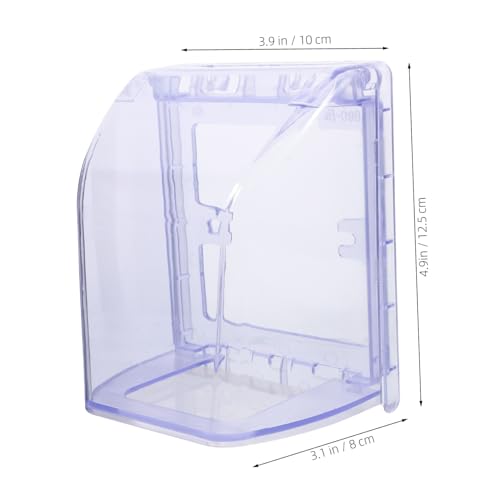 GRADENEVE Wetterfeste Steckdosenbox Transparent Spritzschutz Für Badezimmer Modell Wandsteckdose Schutzbox Korrosionsschutz Feuchtigkeitsresistent Sicherheitsschutz GRADENEVE Wetterfeste Steckdosenbox Transparent Spritzschutz Für Badezimmer Modell Wandsteckdose Schutzbox Korrosionsschutz Feuchtigkeitsresistent Sicherheitsschutz von GRADENEVE