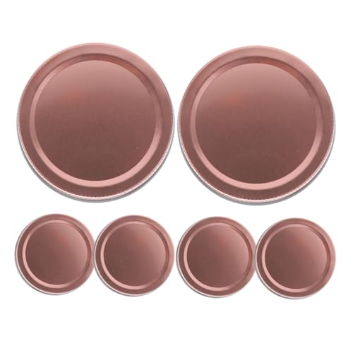 GRADENEVE 6stücke Teiliges Einmachglasdeckel Aus Langlebigem Wiederverwendbare Dichtungen Für Mason-gläser Auslaufsichere Abdeckungen Für Vorratsbehälter Und Lebensmittelaufbewahrung von GRADENEVE