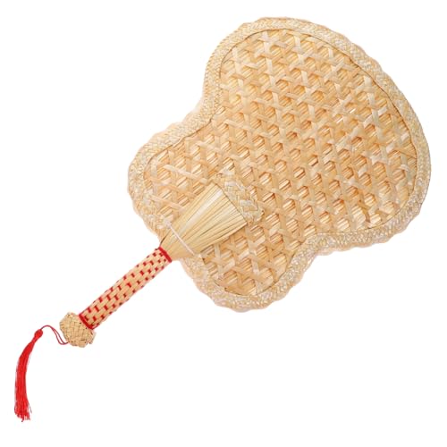 GRADENEVE Woven Weizenstroh Handfächer Vintage Stil Handgefertigt Kühlender Fächer Für Sommer Outdoor Dekoration Leicht Tragbar Praktisch GRADENEVE Woven Weizenstroh Handfächer Vintage Stil Handgefertigt Kühlender Fächer Für Sommer Outdoor Dekoration Leicht Tragbar Praktisch von GRADENEVE