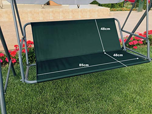 PETELA Ersatz-Schaukelsitzbezug für Hollywoodschaukel, Sitzbezug für Gartenstuhl, für den Außenbereich, 85 x 48 x 48 cm, Grün von PETELA