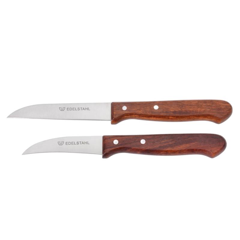 Gemüse- & Schälmesser-Set, 2-teilig, Holzgriff, Edelstahl von GRÄWE