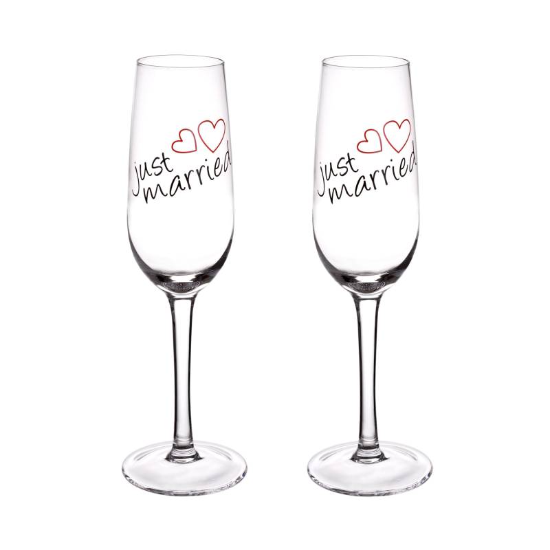 Sektgläser, 2-teilig, 210 ml, Just Married von GRÄWE