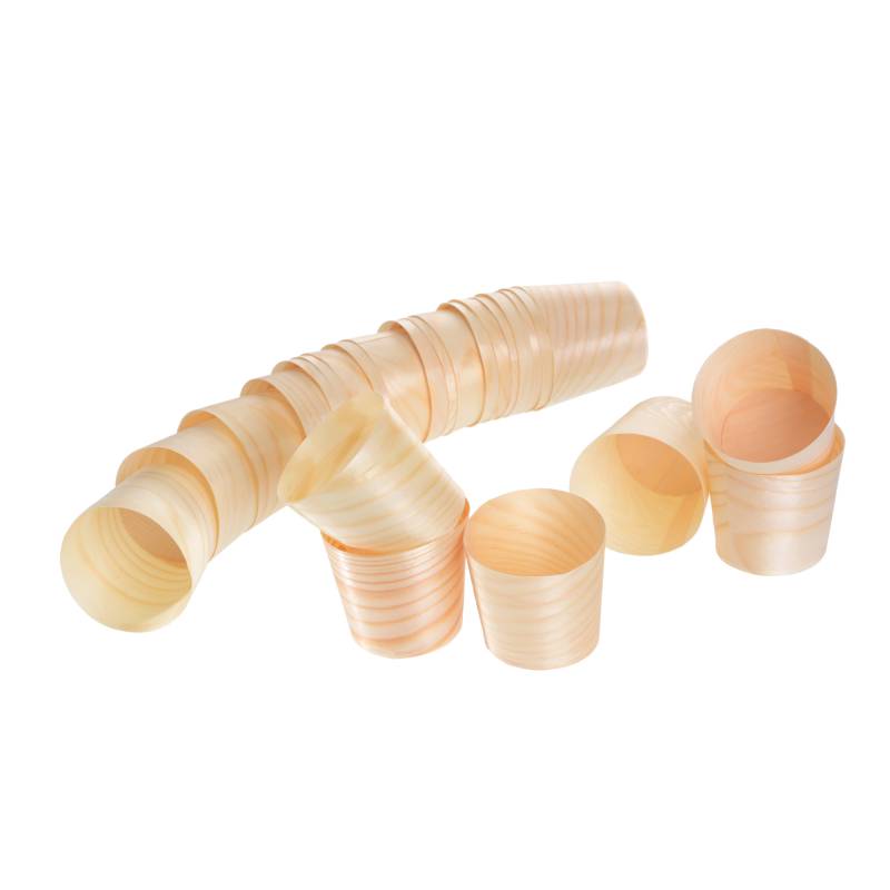 Fingerfood Becher, 60 cm,  25-teilig, Naturholz unbehandelt von GRÄWE