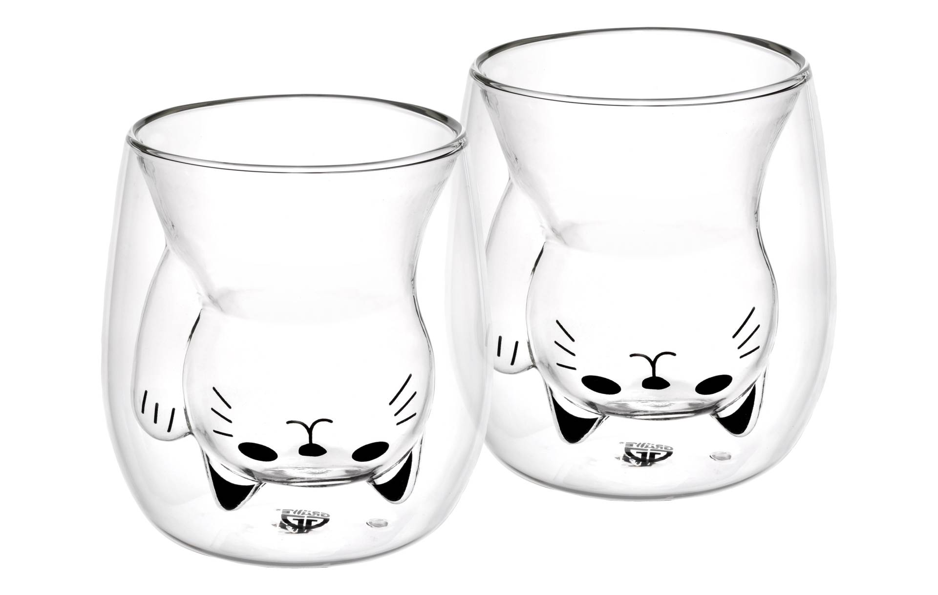 Doppelwandige-Thermogläser, 190 ml, 2er Set, Motiv Katze Doppelwandige-Thermogläser, 190 ml, 2er Set, Motiv Katze von GRÄWE