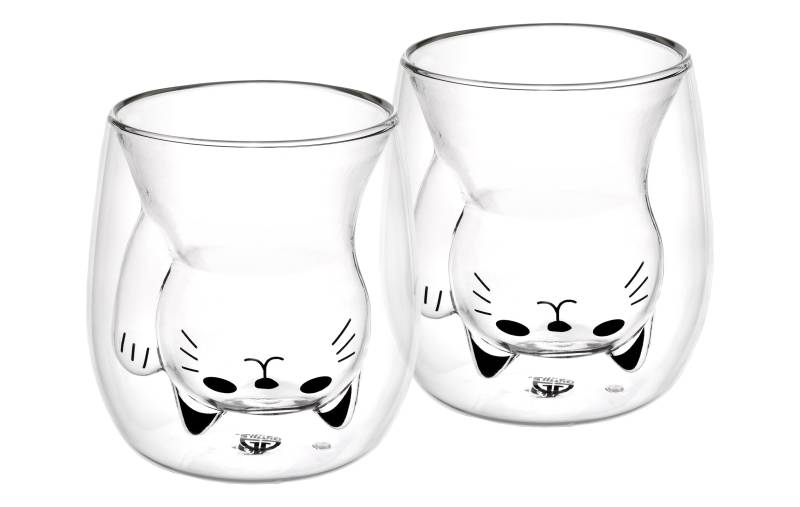 Doppelwandige-Thermogläser, 190 ml, 2er Set, Motiv Katze von GRÄWE