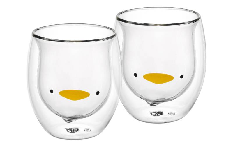 Doppelwandige-Thermogläser, 285 ml, 2er Set, Motiv Ente von GRÄWE