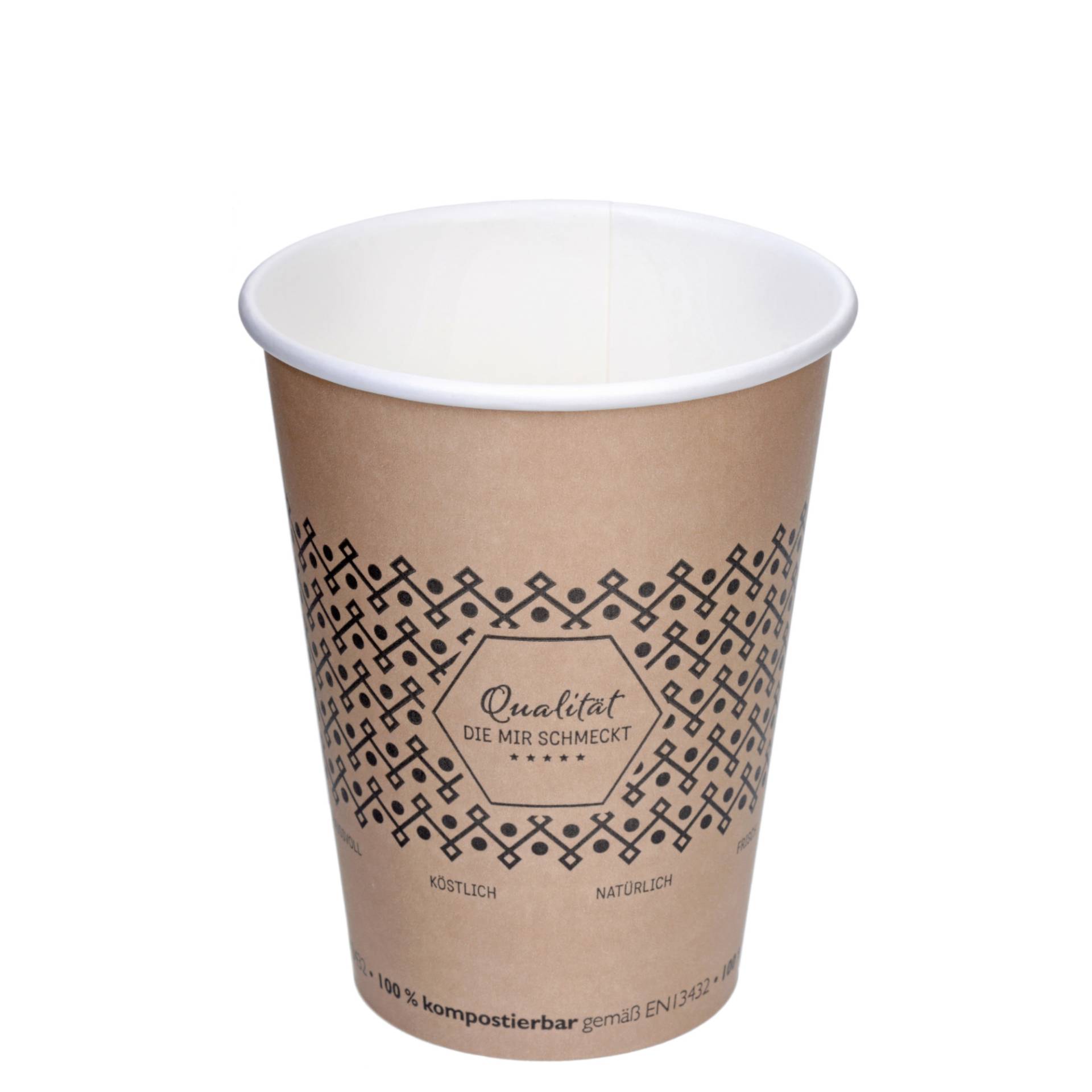 Einwegbecher, 50-teilig, 350 ml, Hellbraun Einwegbecher, 50-teilig, 350 ml, Hellbraun von GRÄWE