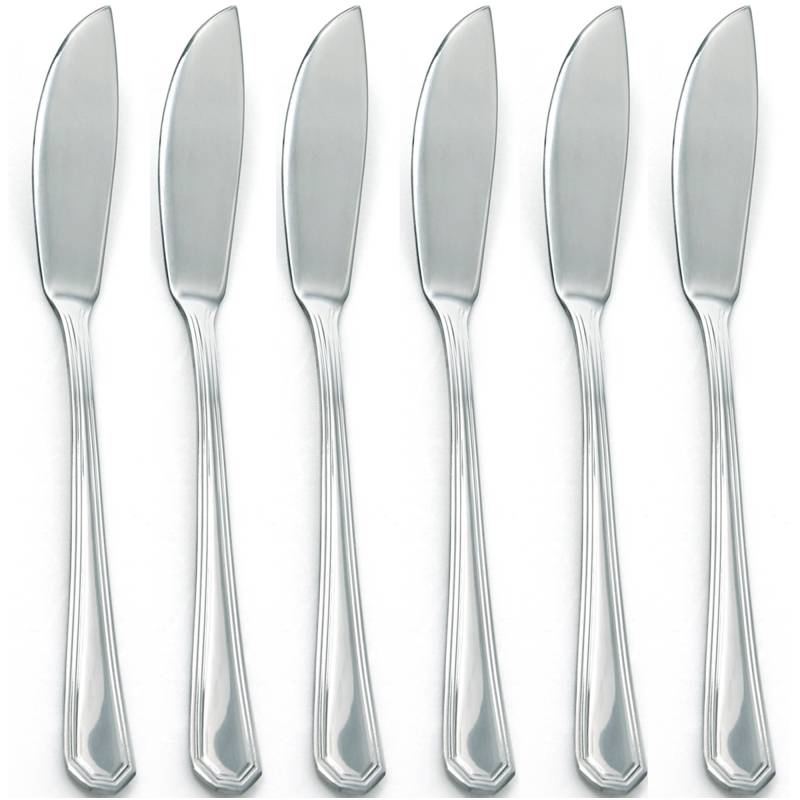 Fischmesser Berlin, 6-teilig, Edelstahl von GRÄWE