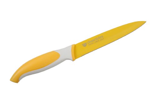 GRÄWE Allzweckmesser, Gemüsemesser, Küchenmesser, CLEANCITCHEN 5' (12,7 cm) gelb antibakteriell von GRÄWE