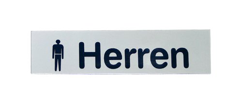 GRÄWE® Türschild/Piktogramm 'Herren', selbstklebend von GRÄWE