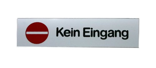 GRÄWE® Türschild 'Kein Eingang', selbstklebend von GRÄWE