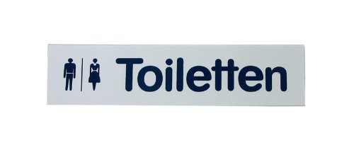 GRÄWE® Türschild 'Toiletten', selbstklebend von GRÄWE