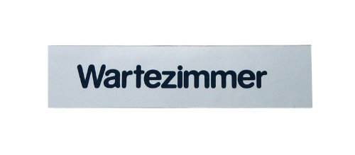 GRÄWE® Türschild 'Wartezimmer', selbstklebend von GRÄWE