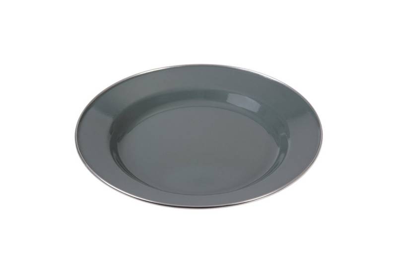 GRÄWE Geschirr-Set Emaille-Teller, Camping-Teller, Ø 26 cm, Stahlblech von GRÄWE