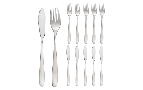 GRÄWE Fischbesteck 12-teilig Fischmesser + Fischgabeln je 6 Stück GRÄWE Fischbesteck 12-teilig Fischmesser + Fischgabeln je 6 Stück von GRÄWE
