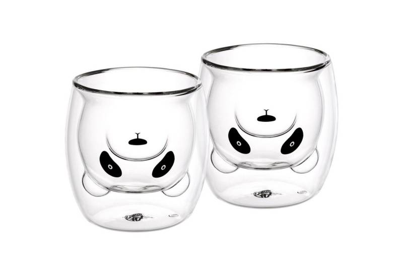 GRÄWE Glas GRÄWE Doppelwandige-Thermogläser, 245ml, 2er Set, Motiv Panda, Glas von GRÄWE