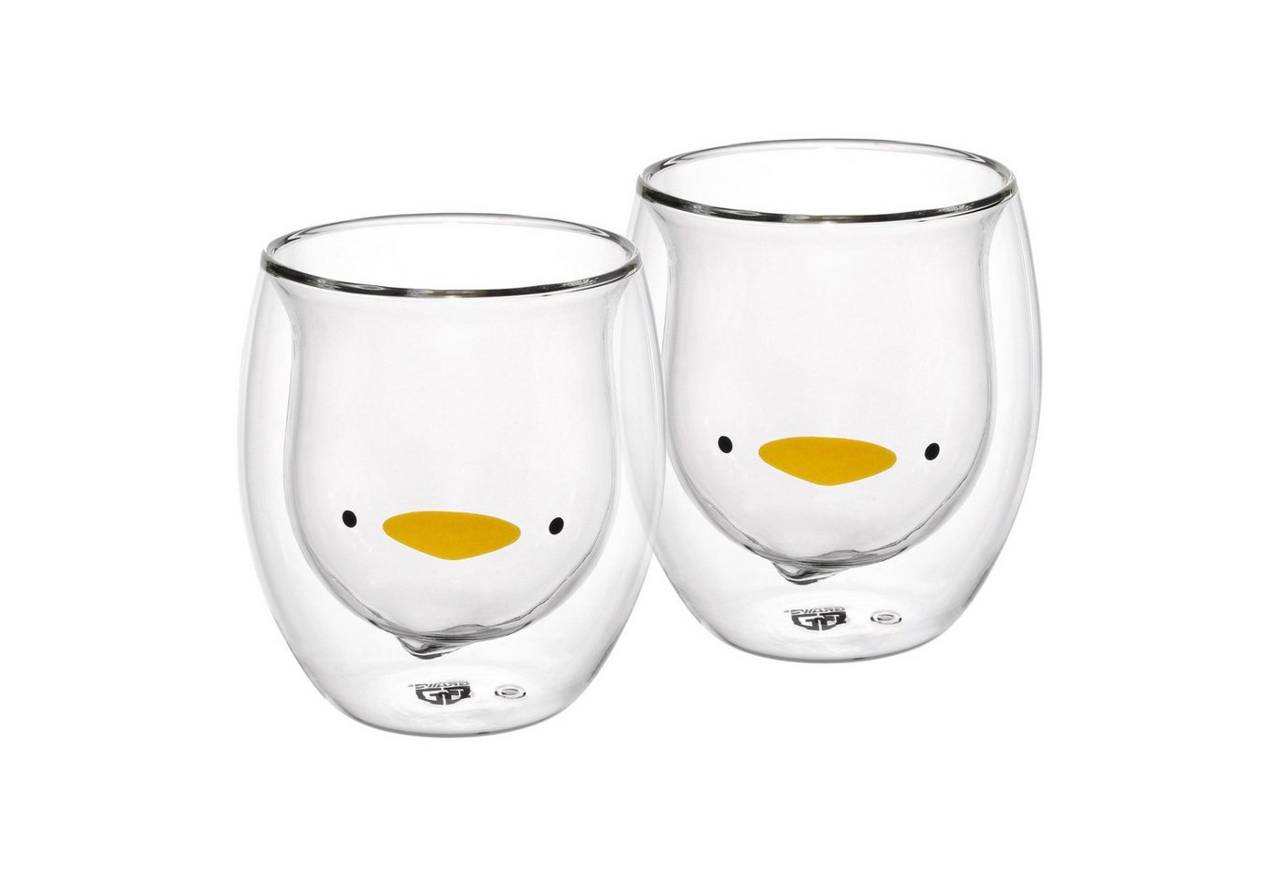 GRÄWE Glas GRÄWE Doppelwandige-Thermogläser, 285ml, 2er Set, Motiv Ente, Glas GRÄWE Glas GRÄWE Doppelwandige-Thermogläser, 285ml, 2er Set, Motiv Ente, Glas von GRÄWE