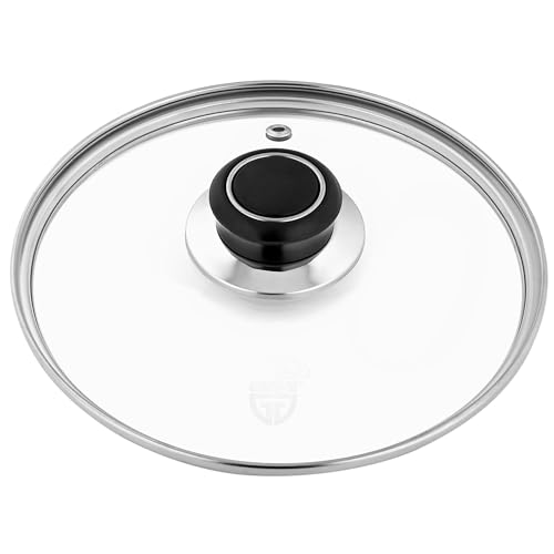 GRÄWE Glasdeckel mit Edelstahlring Ø 18 cm inkl. Dampfaustritt, spülmaschinengeeignet, Topfdeckel, Pfannendeckel, Universaldeckel, hitzebeständiger Deckel GRÄWE Glasdeckel mit Edelstahlring Ø 18 cm inkl. Dampfaustritt, spülmaschinengeeignet, Topfdeckel, Pfannendeckel, Universaldeckel, hitzebeständiger Deckel von GRÄWE