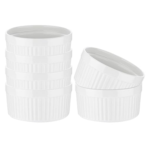 GRÄWE Keramikschälchen 6-teilig – Crème Brûlée Schälchen, Ofenfeste Schälchen 250 ml, Weiß Glänzend, Dessertschalen Rund Ø 10 cm, Mini Auflaufformen, Stapelbar, Spülmaschinengeeignet GRÄWE Keramikschälchen 6-teilig – Crème Brûlée Schälchen, Ofenfeste Schälchen 250 ml, Weiß Glänzend, Dessertschalen Rund Ø 10 cm, Mini Auflaufformen, Stapelbar, Spülmaschinengeeignet von GRÄWE