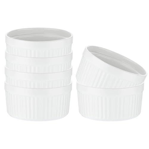 GRÄWE Keramikschälchen 6-teilig – Crème Brûlée Schälchen, Ofenfeste Schälchen 250 ml, Weiß Matt, Dessertschalen rund Ø 10 cm, Mini Auflaufformen, Stapelbar, Spülmaschinengeeignet GRÄWE Keramikschälchen 6-teilig – Crème Brûlée Schälchen, Ofenfeste Schälchen 250 ml, Weiß Matt, Dessertschalen rund Ø 10 cm, Mini Auflaufformen, Stapelbar, Spülmaschinengeeignet von GRÄWE