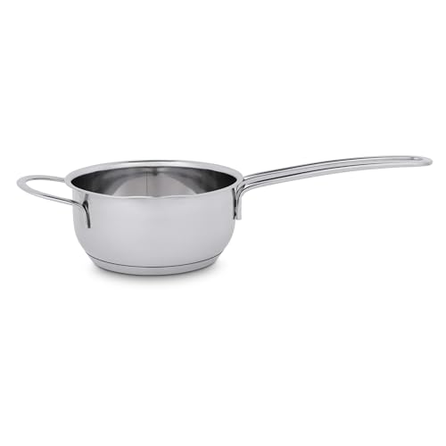 GRÄWE Schmelztopf 500ml, Minitopf Ø 12 cm, Spülmaschinengeeignet, Schmelzschale für Schokolade, Butterpfännchen, Topf für Wasserbad, Schokoladen Fondue, Käse Fondue, Edelstahl, Serie Pro-Line von GRÄWE