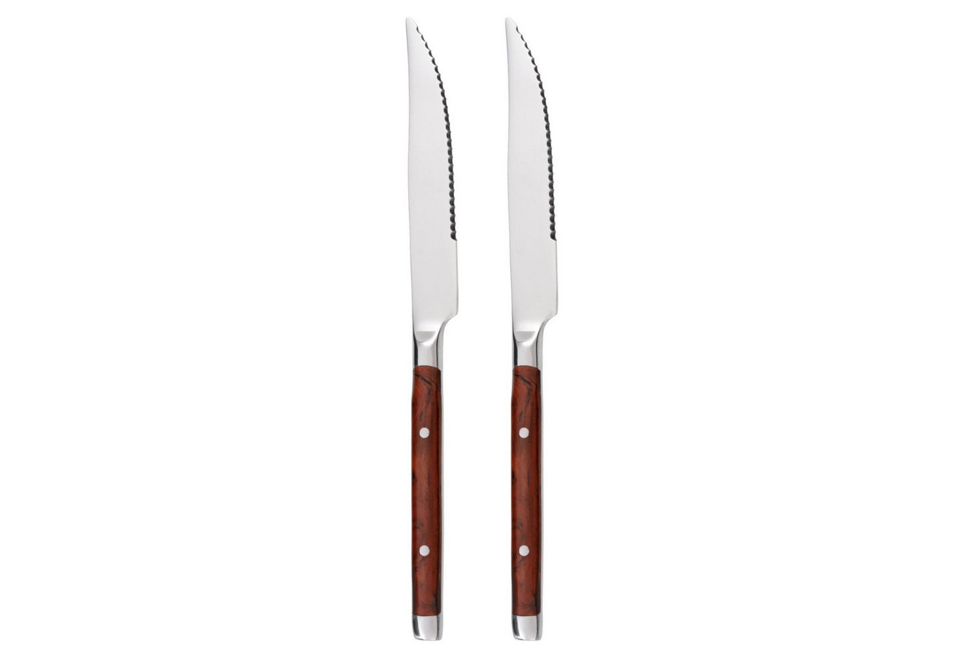 GRÄWE Steakmesser (2 Stück), Gräwe Steakmesser 2er-Set Bamberg braun von GRÄWE