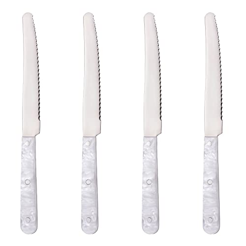 GRÄWE Tafelmesser Brötchenmesser 4 Stück in schöner Perlmuttoptik GRÄWE Tafelmesser Brötchenmesser 4 Stück in schöner Perlmuttoptik von GRÄWE