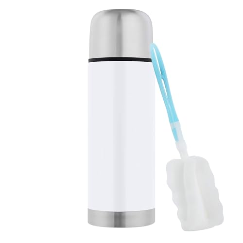 GRÄWE Thermosflasche, Edelstahl Trinkflasche, Thermoskanne, Isolierflasche für unterwegs mit Becher, auslaufsicher, spülmaschinengeeignet (1, Weiß, 350 ml) GRÄWE Thermosflasche, Edelstahl Trinkflasche, Thermoskanne, Isolierflasche für unterwegs mit Becher, auslaufsicher, spülmaschinengeeignet (1, Weiß, 350 ml) von GRÄWE